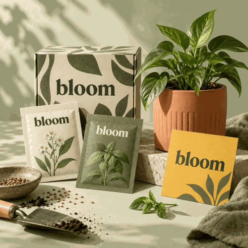 Bloom concept packaging and planter